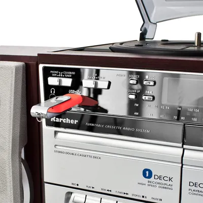 Produktbild von Karcher KA 320 Kompaktanlage (CD-Player, Kassette, Schallplattenspieler, USB)