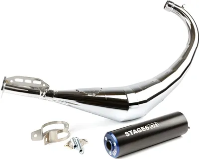 Immagine prodotto di Marmitta completa stage6 streetrace cromata cnc blu/nero derbi/minarelli am6