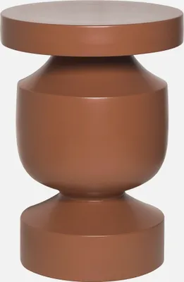 Immagine prodotto di Tavolino, fine divano, comodino in metallo, Terracotta