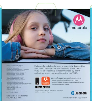 Produktbild von Motorola Squads 300, Kabellos, Musik, Kopfhörer, Pink