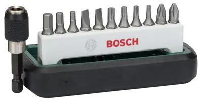 Produktbild von Schrauberbit-Set Standard, gemischt (S, PH, PZ, HEX, T), 12-tlg.