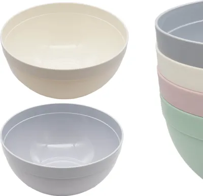 Produktbild von 2x Salatschüssel Kunststoffschüssel Salatschale Rührschüssel Schüssel Schale Rund 6 Liter 28 cm x 13,5 cm
