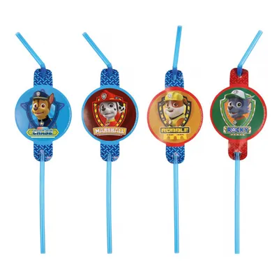 Produktbild von Paw Patrol - 8 Trinkhalme 24 cm