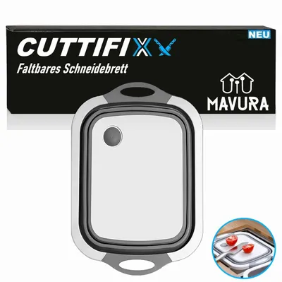 Immagine prodotto di CUTTIFIX Tagliere pieghevole tripla funzione setaccio multifunzionale