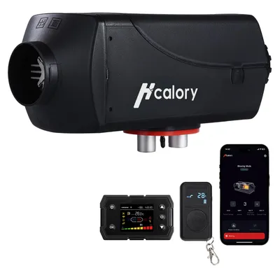 Produktbild von HcaloryUNIT 2 8KW Diesel Standheizung 12V/24V, 10L Tank, Bluetooth-App, Auto Start-Stopp, Höhenmodus, schnelle Wärme für Wohnmobil LKW Garage