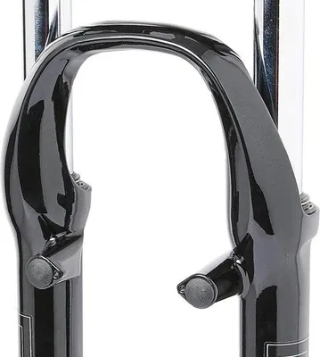 Immagine prodotto di Forcella anteriore per MTB da 26 pollici - steli in acciaio, escursione di 80 mm, compatibile con freni V-brake e a disco, nera