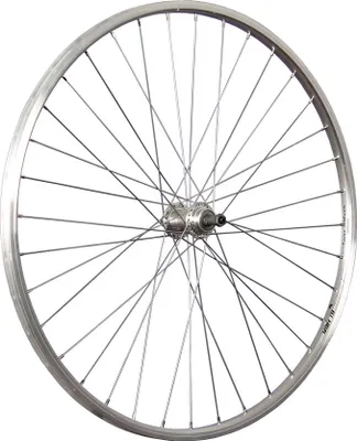Produktbild von ! 28 Zoll Hinterrad Hohlkammer Felge Nabe Schraubkranz 5-9 fach QR silber