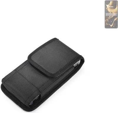 Produktbild von Holster Gürteltasche kompatibel mit Energizer Ultimate U660S Holster Gürtel Tasche wasserabweisend Handy Hülle Schutz Hülle Outdoor schwarz