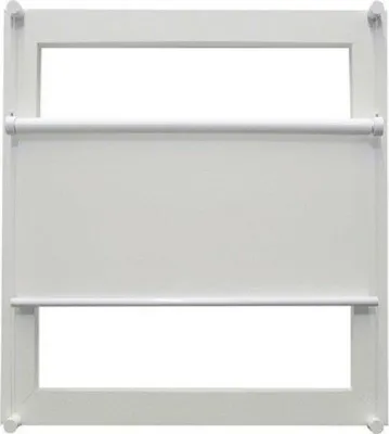 Produktbild von Klemmrollo Flex mit Seitenverspannung ohne Bohren oben und unten frei verstellbar uni weiß 80x130 cm inkl. Klemmträger