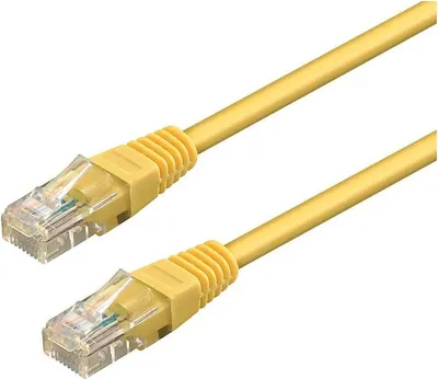 Immagine prodotto di WP WPC-PAT-6U020Y cavo di rete Giallo 2 m Cat6 U/UTP (UTP)