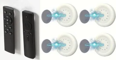 Produktbild von GKA 4 Stück magnetischer Fernbedienungshalter Wandhalterung Magnet Fernbedienung