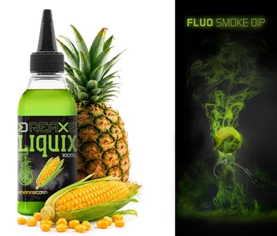 Obrázek produktu pro DELPHIN D SNAX LiquiX, fluorescenční návnada, příchuť kukuřice a ananas, 100 ml, 1 kus, 101006999