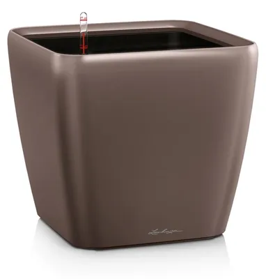 Obrázek produktu pro Lechuza Samozavlažovací květináč Quadro LS Premium, průměr 43 cm, hnědá