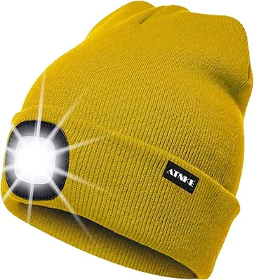 Produktbild von ATNKE LED Beleuchtete Mütze,Wiederaufladbare USB Laufmütze mit Licht Extrem Hell