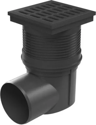 Obrázok produktu pre Dvorový odtok 150 x 150 mm Pivničný odtok Podlahový odtok + zápachová uzávierka 324 V
