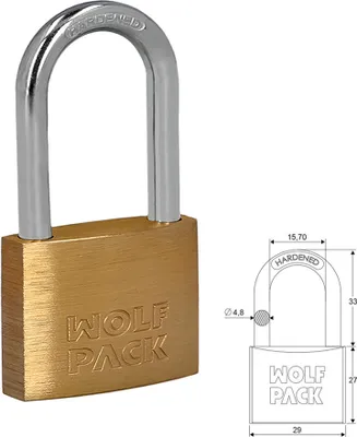 Obrázek produktu pro Visací zámek Longbow z mosazi, 30 mm.
