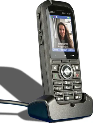 Obrázok produktu pre AGFEO DECT 70 IP, IP telefón, Čierna, Bezdrôtový handset, 250 položky, TFT, 5,08 cm (2")