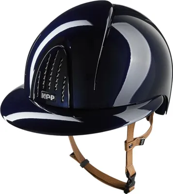 Obrázek produktu pro KEP Smart Nova Metal Polish beige Strap Polo Visor Jezdecká přilba