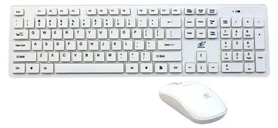 Immagine prodotto di Verk 06302 Tastiera e mouse wireless bianchi