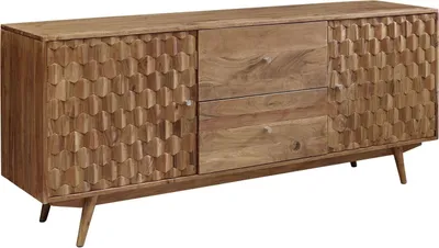 Immagine prodotto di MASSIVMOEBEL24 | MOSAYK #100 credenza in legno di Acacia - laccato / naturale 180x42x75