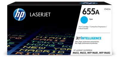Image de HP 655A Toner LaserJet cyan authentique