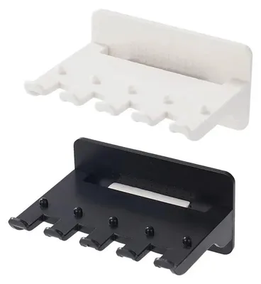 Immagine prodotto di 2 supporti da parete per spazzolini da denti, con 4 fessure