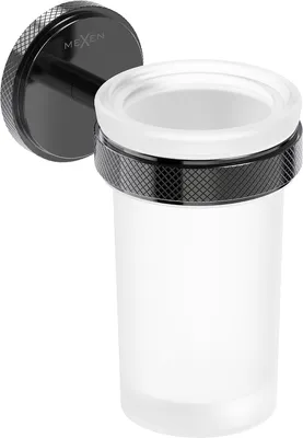 Obrázek produktu pro Mexen Gravo pohárek na kartáčky, černý chrom - 70A93051-73