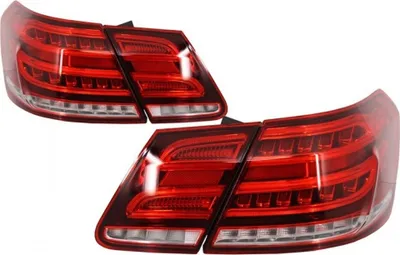 Image de Feux arrière à LED pour Mercedes Classe E W212 09-13 Reconstruction Facelift Design Rouge Clair.