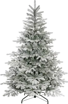 Produktbild von YORBAY Künstlicher Weihnachtsbaum 210 cm Künstlicher Christbaum mit Schnee, Metallständer