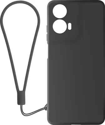 Produktbild von Avizar, Halbsteife Silikon Handyhülle für Motorola Moto G24 / G04, Schwarz
