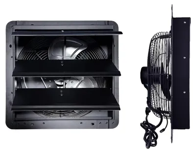 Immagine prodotto di Ventilatore di aspirazione, sistema di controllo climatico intelligente, flusso d'aria regolabile in 10 livelli, 10 pollici