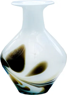 Produktbild von Glasvase Blumenvase Gefäß Amphore Malta 23cm Dekoration mokk mundgeblasen