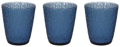 Farbige Trinkgläser DAVOR, 3 Stück, 28 cl, Blau