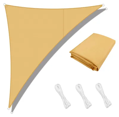Produktbild von Sonnenschutzplane, dreieckig, 2,5 x 2,5 x 3,5 m, wasserdicht, UV-Schutz 95%, für den Terrassenbereich