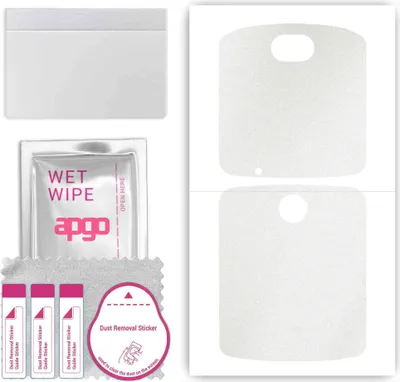 Produktbild von apgo Rückseite Schutzfolie, Skin, kompatibel mit Motorola Razr 5G, Hinten Displayschutzfolie aus Vinylfolie, kratzfest, einfache Montage - Matt Transparent