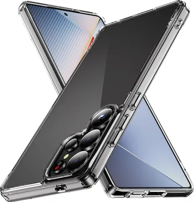 Produktbild von Hülle für Samsung Galaxy S25 Ultra, Kristall Klar PC Hartschale TPU Bumper Ecke Kante Stoßfest Schutzhülle
