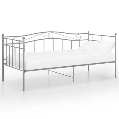 Produktbild von Schlafsofa Bettgestell Grau Metall 90x200 cm