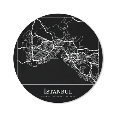 Produktbild von MuchoWow® Mauspad Mousepad Stadtplan - Istanbul - Karte 20x20 cm - Mousepads - Maus Mat - Pad - Mausunterlage - Schreibtischmatte