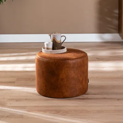 Produktbild von Bronx71 Hocker Kyla  rund cognac