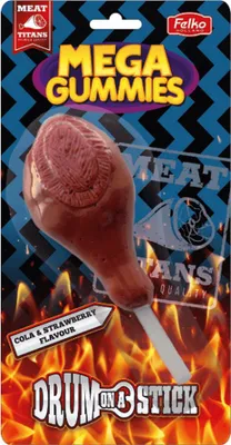 Immagine prodotto di Felko Mega Gummies Drum On a Stick 120g