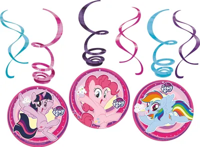 Produktbild von My Little Pony Rainbow Sparkle Bänderdekoration 6-teiliges Set