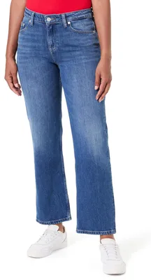 Imagen del producto de Pantalón vaquero para mujer Tommy Jeans, modelo Sophie, corte bajo, color azul (denim oscuro), talla 30W/32L