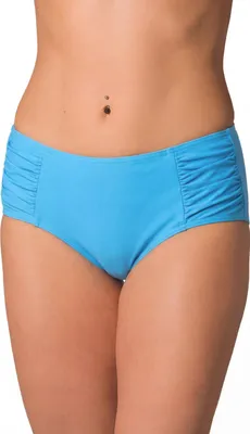 Produktbild von Aquarti Damen Bikinihose Hotpants mit seitlichen Raffungen, Farbe: Türkisblau, Größe: 40