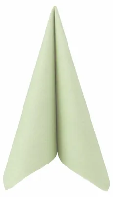Produktbild von Airlaid Serviette Lindgrün hell, 40 x 40 cm, 50 Stück - APARTina