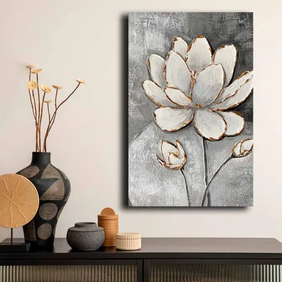 Produktbild von Wallity, 4570GSC-013, Dekorative Leinwandmalerei, Mehrfarbig, 100 % LEINWAND, 45 x 70 cm