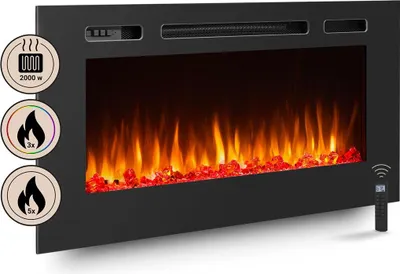 Produktbild von Elektrokamin BALDERIA Fiamma 40 - Einbaukamin - Schwarz
