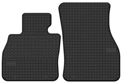 Image de Tapis avant en caoutchouc pour Mini Cooper F55 2014-2024 (hayon) – 2 pièces, noirs, sur mesure