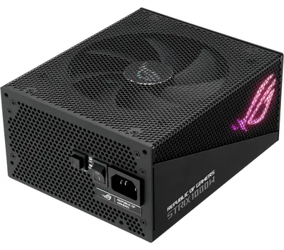 Zdjęcie produktu dla Zasilacz modularny ASUS ROG Strix 1000W Gold Aura Edition (90YE00P1-B0NA00)
