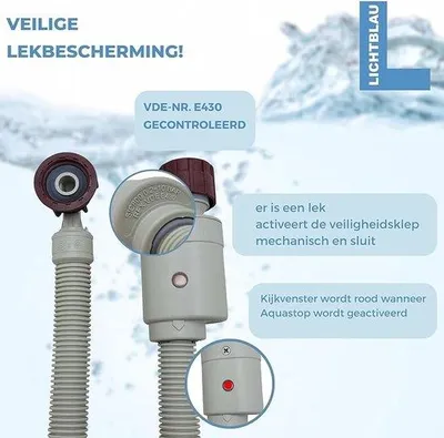 Produktbild von Sicherheits-Schlauch, Aquastop-Waschmaschinen- und Geschirrspülmaschinen-Schlauch 2m