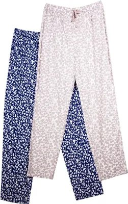 Productafbeelding van Keanu - Pyjamabroek voor dames (2-pack), model TC691 (maat 46 DE - 48 DE), kleur blauw/grijs